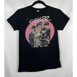 Gorillaz Band T-Shirt XS Black Graphic Tee 2D Noodle Murdoc Russel Y2K Alt Merch